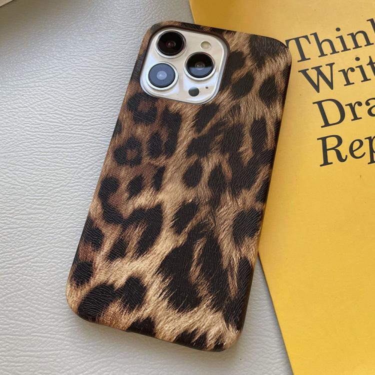 Leopard Print Leather-Textured PU Phone Case, For iPhone 13 Pro, For iPhone 13, For iPhone 12, For iPhone 12 Pro Max, For iPhone 12 Pro, For iPhone 11 Pro Max, For iPhone 11, For iPhone 11 Pro