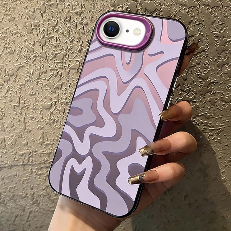 Wavy Stripes Pattern Frosted IMD 2-in-1 PC Phone Case, For iPhone 17e / 16e, For iPhone 17 Pro Max, For iPhone 17 Pro, For iPhone 17, For iPhone Air, For iPhone 16 Pro Max, For iPhone 16 Pro, For iPhone 16 Plus, For iPhone 16