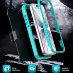Capa de telemóvel magnética em acrílico com cobertura total e clipe traseiro, para iPhone 17 Pro Max, para iPhone 17 Pro, para iPhone 17, para iPhone Air, para iPhone 16 Pro Max, para iPhone 16 Pro