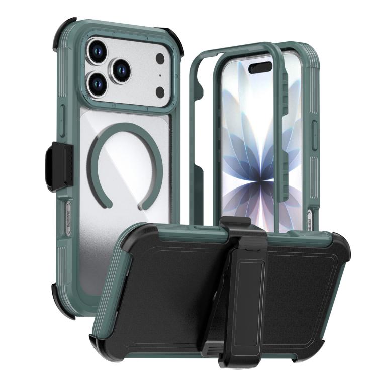 Capa de telemóvel magnética em acrílico com cobertura total e clipe traseiro, para iPhone 17 Pro Max, para iPhone 17 Pro, para iPhone 17, para iPhone Air, para iPhone 16 Pro Max, para iPhone 16 Pro