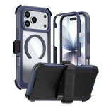 Capa de telemóvel magnética em acrílico com cobertura total e clipe traseiro, para iPhone 17 Pro Max, para iPhone 17 Pro, para iPhone 17, para iPhone Air, para iPhone 16 Pro Max, para iPhone 16 Pro
