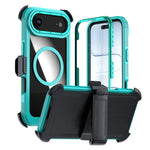 Capa de telemóvel magnética em acrílico com cobertura total e clipe traseiro, para iPhone 17 Pro Max, para iPhone 17 Pro, para iPhone 17, para iPhone Air, para iPhone 16 Pro Max, para iPhone 16 Pro