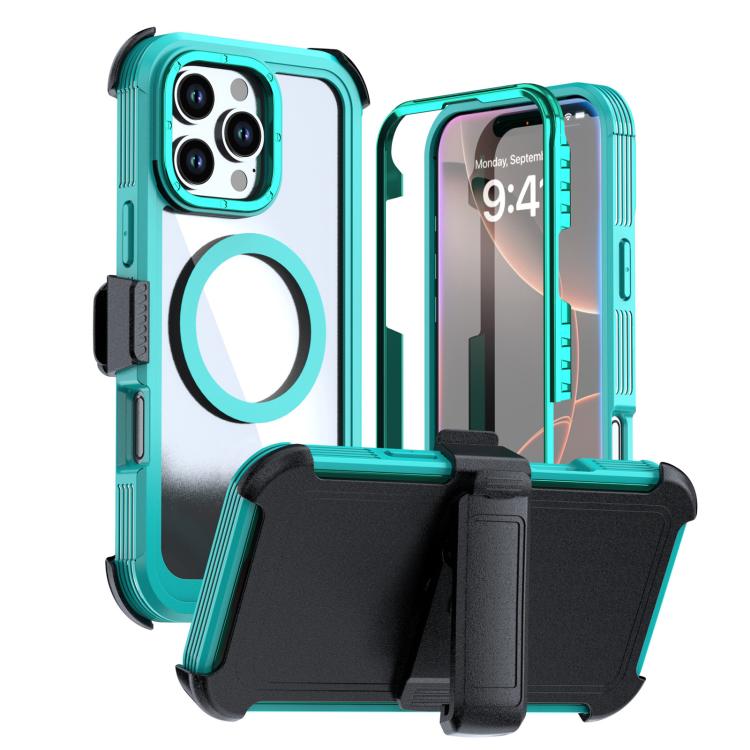 Capa de telemóvel magnética em acrílico com cobertura total e clipe traseiro, para iPhone 17 Pro Max, para iPhone 17 Pro, para iPhone 17, para iPhone Air, para iPhone 16 Pro Max, para iPhone 16 Pro