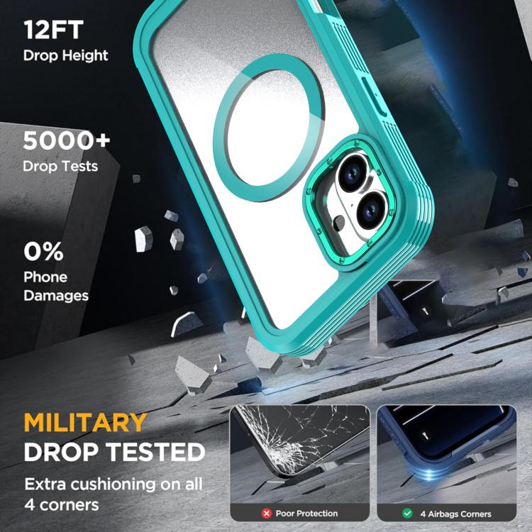Capa de telemóvel magnética em acrílico com cobertura total e clipe traseiro, para iPhone 16 Plus, para iPhone 16, para iPhone 15 Pro Max, para iPhone 15 Pro, para iPhone 15 Plus / 14 Plus, para iPhone 15