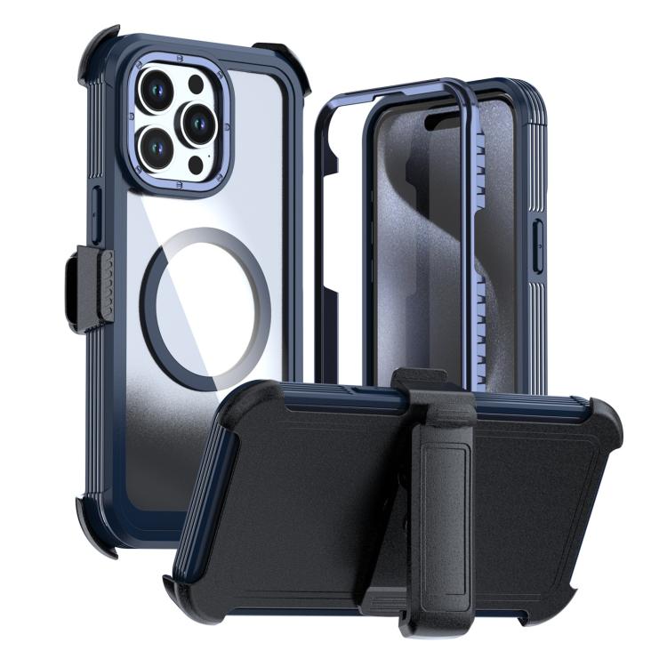Capa de telemóvel magnética em acrílico com cobertura total e clipe traseiro, para iPhone 16 Plus, para iPhone 16, para iPhone 15 Pro Max, para iPhone 15 Pro, para iPhone 15 Plus / 14 Plus, para iPhone 15