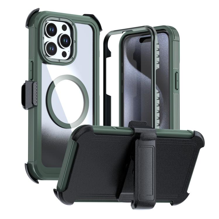 Capa de telemóvel magnética em acrílico com cobertura total e clipe traseiro, para iPhone 16 Plus, para iPhone 16, para iPhone 15 Pro Max, para iPhone 15 Pro, para iPhone 15 Plus / 14 Plus, para iPhone 15