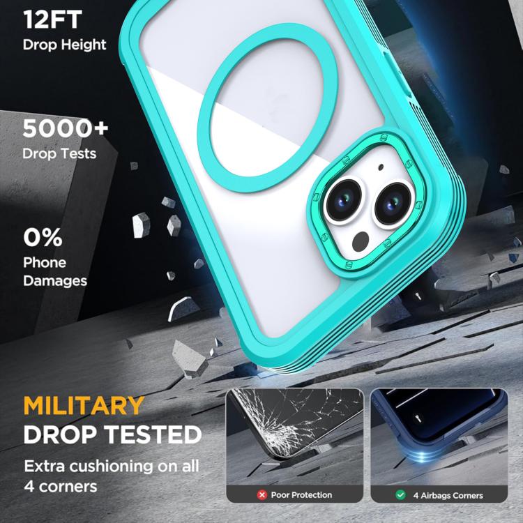Capa Magnética de Acrílico com Cobertura Total e Clipe Traseiro para Telemóvel, Para iPhone 14 / 13, Para iPhone 14 Pro, Para iPhone 14 Pro Max, Para iPhone 13 Pro Max, Para iPhone 13 Pro, Para iPhone 12 / 12 Pro