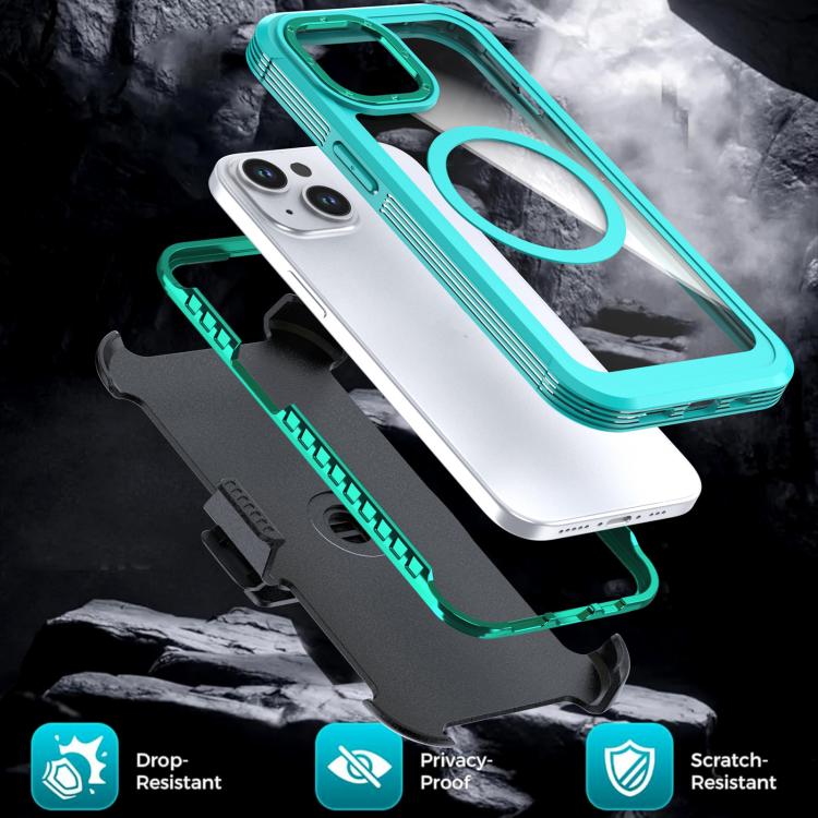 Capa Magnética de Acrílico com Cobertura Total e Clipe Traseiro para Telemóvel, Para iPhone 14 / 13, Para iPhone 14 Pro, Para iPhone 14 Pro Max, Para iPhone 13 Pro Max, Para iPhone 13 Pro, Para iPhone 12 / 12 Pro