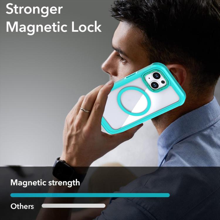 Capa Magnética de Acrílico com Cobertura Total e Clipe Traseiro para Telemóvel, Para iPhone 14 / 13, Para iPhone 14 Pro, Para iPhone 14 Pro Max, Para iPhone 13 Pro Max, Para iPhone 13 Pro, Para iPhone 12 / 12 Pro