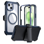 Capa Magnética de Acrílico com Cobertura Total e Clipe Traseiro para Telemóvel, Para iPhone 14 / 13, Para iPhone 14 Pro, Para iPhone 14 Pro Max, Para iPhone 13 Pro Max, Para iPhone 13 Pro, Para iPhone 12 / 12 Pro