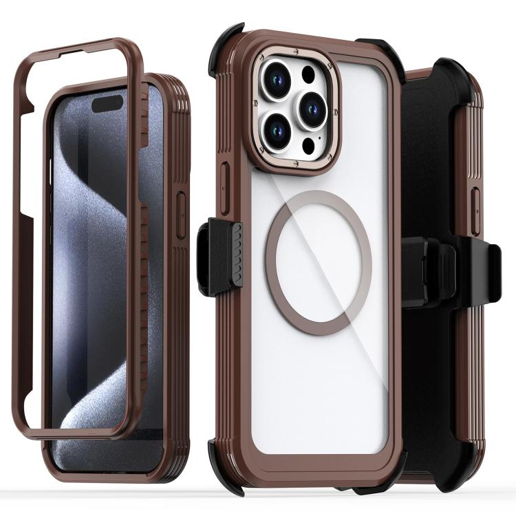 Capa Magnética de Acrílico com Cobertura Total e Clipe Traseiro para Telemóvel, Para iPhone 14 / 13, Para iPhone 14 Pro, Para iPhone 14 Pro Max, Para iPhone 13 Pro Max, Para iPhone 13 Pro, Para iPhone 12 / 12 Pro