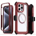 Capa Magnética de Acrílico com Cobertura Total e Clipe Traseiro para Telemóvel, Para iPhone 14 / 13, Para iPhone 14 Pro, Para iPhone 14 Pro Max, Para iPhone 13 Pro Max, Para iPhone 13 Pro, Para iPhone 12 / 12 Pro
