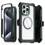 Capa Magnética de Acrílico com Cobertura Total e Clipe Traseiro para Telemóvel, Para iPhone 14 / 13, Para iPhone 14 Pro, Para iPhone 14 Pro Max, Para iPhone 13 Pro Max, Para iPhone 13 Pro, Para iPhone 12 / 12 Pro