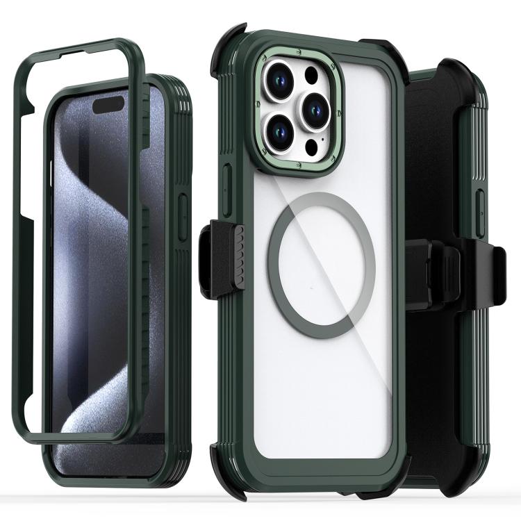 Capa Magnética de Acrílico com Cobertura Total e Clipe Traseiro para Telemóvel, Para iPhone 14 / 13, Para iPhone 14 Pro, Para iPhone 14 Pro Max, Para iPhone 13 Pro Max, Para iPhone 13 Pro, Para iPhone 12 / 12 Pro
