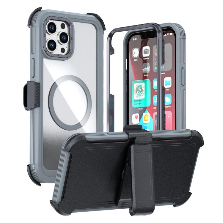 Capa Magnética de Acrílico com Cobertura Total e Clipe Traseiro para Telemóvel, Para iPhone 14 / 13, Para iPhone 14 Pro, Para iPhone 14 Pro Max, Para iPhone 13 Pro Max, Para iPhone 13 Pro, Para iPhone 12 / 12 Pro