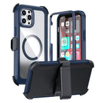 Capa Magnética de Acrílico com Cobertura Total e Clipe Traseiro para Telemóvel, Para iPhone 14 / 13, Para iPhone 14 Pro, Para iPhone 14 Pro Max, Para iPhone 13 Pro Max, Para iPhone 13 Pro, Para iPhone 12 / 12 Pro