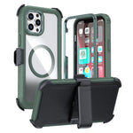 Capa Magnética de Acrílico com Cobertura Total e Clipe Traseiro para Telemóvel, Para iPhone 14 / 13, Para iPhone 14 Pro, Para iPhone 14 Pro Max, Para iPhone 13 Pro Max, Para iPhone 13 Pro, Para iPhone 12 / 12 Pro