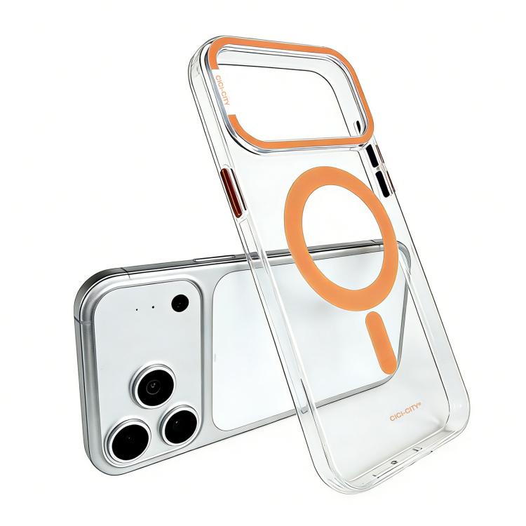 Capa de telemóvel magnética transparente IMD auto-regenerativa CICI-CITY, para iPhone 17 Pro Max, para iPhone 17 Pro