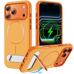 Capa de Telemóvel Magnética Imitando Original com Duas Cores e Suporte, Para iPhone 17 Pro Max, Para iPhone 17 Pro