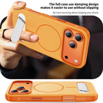 Capa de Telemóvel Magnética Imitando Original com Duas Cores e Suporte, Para iPhone 17 Pro Max, Para iPhone 17 Pro