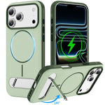 Capa de Telemóvel Magnética Imitando Original com Duas Cores e Suporte, Para iPhone 17 Pro Max, Para iPhone 17 Pro