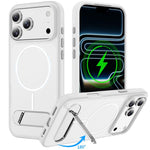 Capa de Telemóvel Magnética Imitando Original com Duas Cores e Suporte, Para iPhone 17 Pro Max, Para iPhone 17 Pro