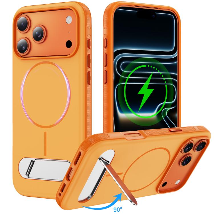 Capa de Telemóvel Magnética Imitando Original com Duas Cores e Suporte, Para iPhone 17 Pro Max, Para iPhone 17 Pro
