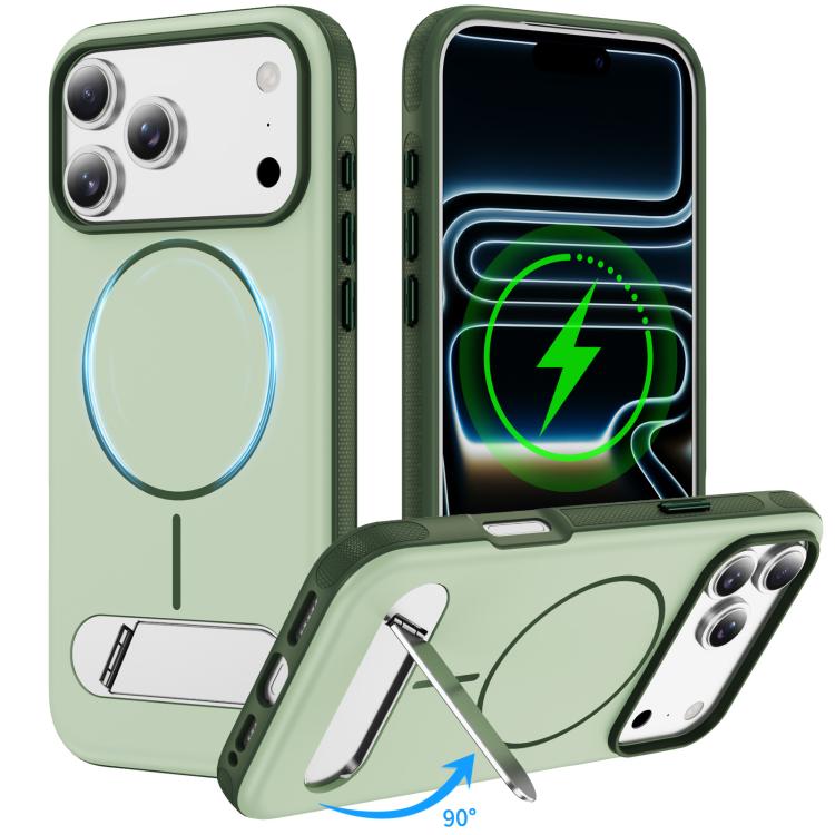 Capa de Telemóvel Magnética Imitando Original com Duas Cores e Suporte, Para iPhone 17 Pro Max, Para iPhone 17 Pro