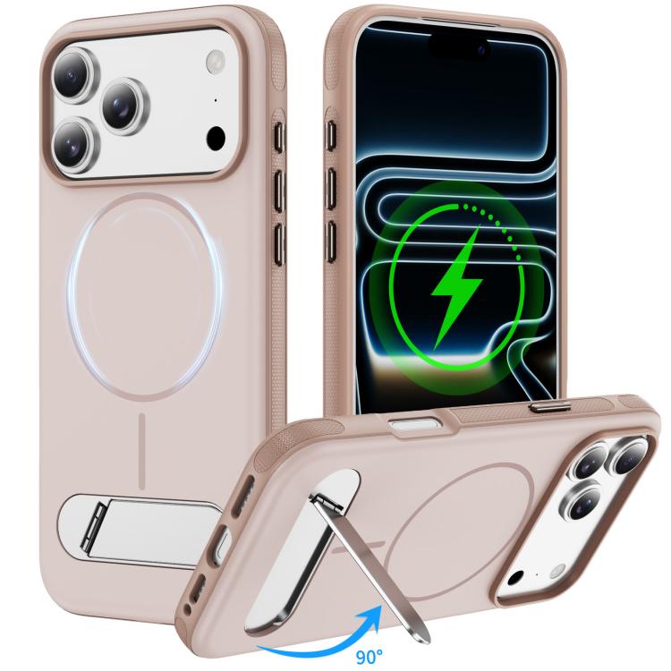 Capa de Telemóvel Magnética Imitando Original com Duas Cores e Suporte, Para iPhone 17 Pro Max, Para iPhone 17 Pro