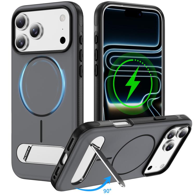 Capa de Telemóvel Magnética Imitando Original com Duas Cores e Suporte, Para iPhone 17 Pro Max, Para iPhone 17 Pro