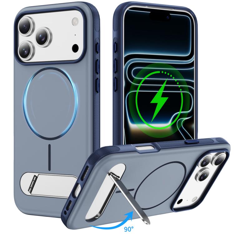 Capa de Telemóvel Magnética Imitando Original com Duas Cores e Suporte, Para iPhone 17 Pro Max, Para iPhone 17 Pro