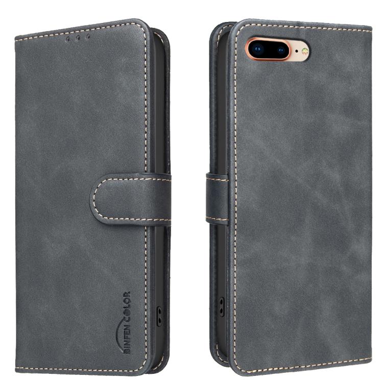 Capa de telemóvel em pele vegana com textura de bezerro de cor sólida e RFID, Para iPhone XS Max, Para iPhone 6 Plus/7 Plus/8 Plus, Para iPhone 6 / 7 / 8