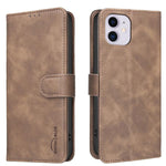 Capa de telemóvel em pele vegana com textura de bezerro de cor sólida e RFID, Para iPhone XS Max, Para iPhone 6 Plus/7 Plus/8 Plus, Para iPhone 6 / 7 / 8