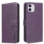 Capa de telemóvel em pele vegana com textura de bezerro de cor sólida e RFID, Para iPhone XS Max, Para iPhone 6 Plus/7 Plus/8 Plus, Para iPhone 6 / 7 / 8