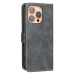 Capa de telemóvel em pele vegana com textura de bezerro de cor sólida e RFID, Para iPhone XS Max, Para iPhone 6 Plus/7 Plus/8 Plus, Para iPhone 6 / 7 / 8