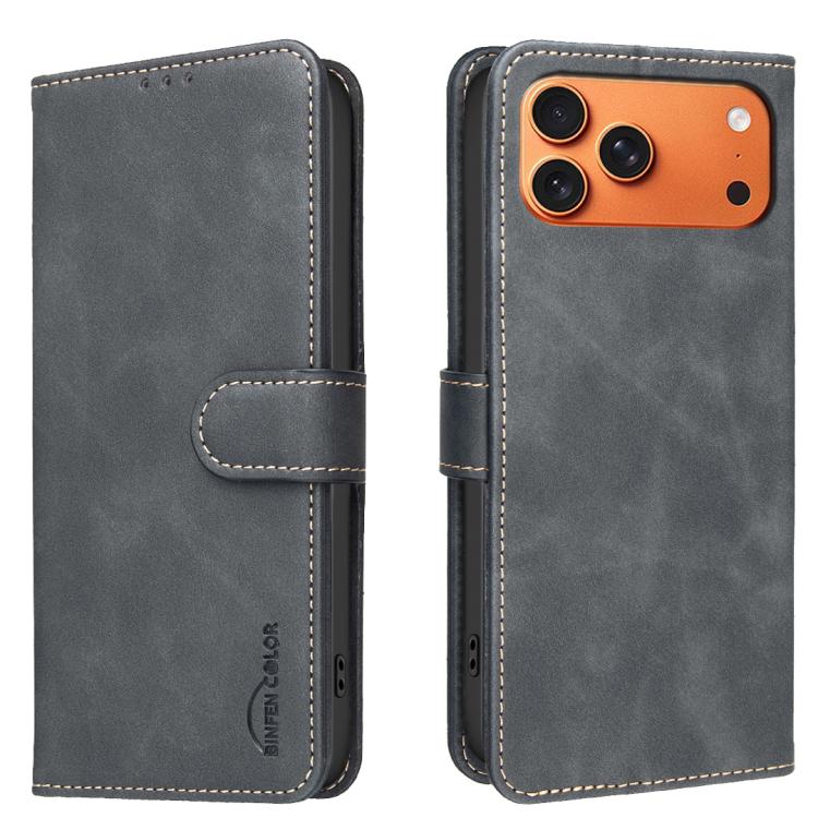Capa de Telemóvel em Pele Vegana com Textura de Couro de Bezerro e Cor Sólida com RFID, Para iPhone 16e / 17e, Para iPhone 17 Pro Max, Para iPhone 17 Pro, Para iPhone 17, Para iPhone Air, Para iPhone 16 Pro Max, Para iPhone 16 Pro, Para iPhone 16 Plus