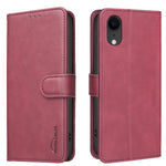 Capa de telemóvel em pele vegana com textura de bezerro de cor sólida e RFID, Para iPhone XS Max, Para iPhone 6 Plus/7 Plus/8 Plus, Para iPhone 6 / 7 / 8