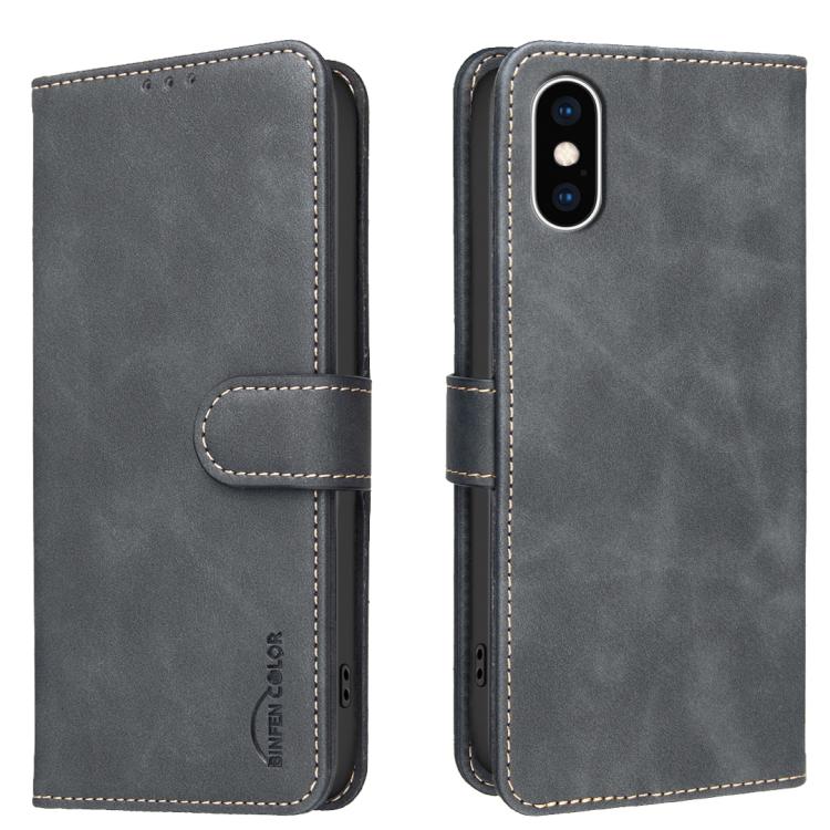Capa de telemóvel em pele vegana com textura de bezerro de cor sólida e RFID, Para iPhone XS Max, Para iPhone 6 Plus/7 Plus/8 Plus, Para iPhone 6 / 7 / 8