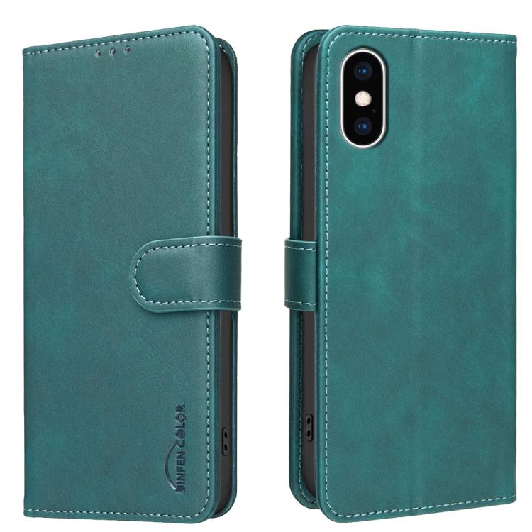 Capa de telemóvel em pele vegana com textura de bezerro de cor sólida e RFID, Para iPhone XS Max, Para iPhone 6 Plus/7 Plus/8 Plus, Para iPhone 6 / 7 / 8