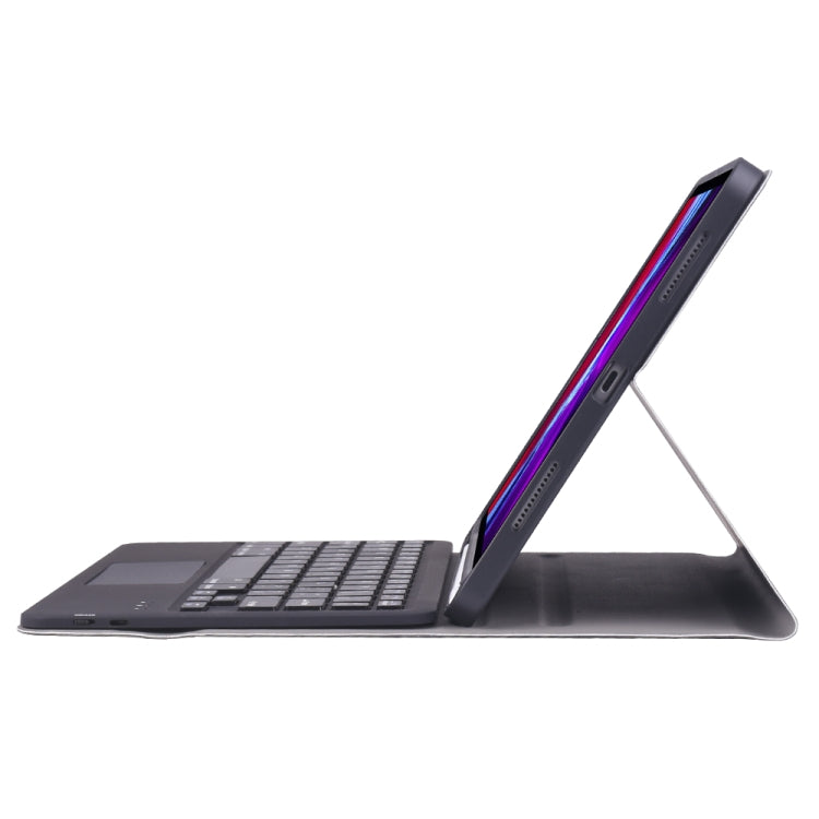 A098B-A Capa protetora destacável ultrafina ABS com teclado Bluetooth + TPU para iPad Air 11 2024 / 2025 / Air 4 10.9 polegadas 2020, com suporte, slot para caneta e toque, A098B-A