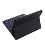 A098BS Capa protetora destacável ultrafina com teclado Bluetooth retroiluminado para iPad Air 11 2024 / 2025 / Air 4 10.9 polegadas 2020, com suporte e slot para caneta, A098BS