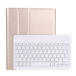 A098BS Capa protetora destacável ultrafina com teclado Bluetooth retroiluminado para iPad Air 11 2024 / 2025 / Air 4 10.9 polegadas 2020, com suporte e slot para caneta, A098BS