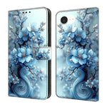 Capa de Telemóvel em Pele Vegana Pintada com Efeito Cristalino, Para iPhone 17e / 16e, Para iPhone 17 Pro Max, Para iPhone 17 Pro, Para iPhone 17
