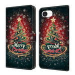 Capa de Telemóvel em Pele Vegana Pintada com Efeito Cristalino, Para iPhone 17e / 16e, Para iPhone 17 Pro Max, Para iPhone 17 Pro, Para iPhone 17