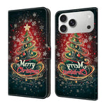 Capa de Telemóvel em Pele Vegana Pintada com Efeito Cristalino, Para iPhone 17e / 16e, Para iPhone 17 Pro Max, Para iPhone 17 Pro, Para iPhone 17