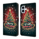 Capa de Telemóvel em Pele Vegana Pintada com Efeito Cristalino, Para iPhone 17e / 16e, Para iPhone 17 Pro Max, Para iPhone 17 Pro, Para iPhone 17