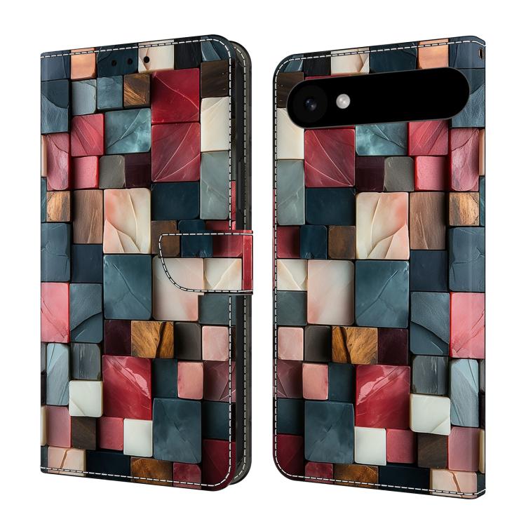 Capa de Telemóvel em Pele Vegana Pintada com Efeito Cristalino, Para iPhone Air, Para iPhone 16 Pro Max, Para iPhone 16 Pro, Para iPhone 16