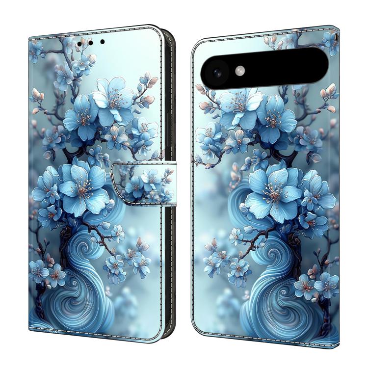 Capa de Telemóvel em Pele Vegana Pintada com Efeito Cristalino, Para iPhone Air, Para iPhone 16 Pro Max, Para iPhone 16 Pro, Para iPhone 16