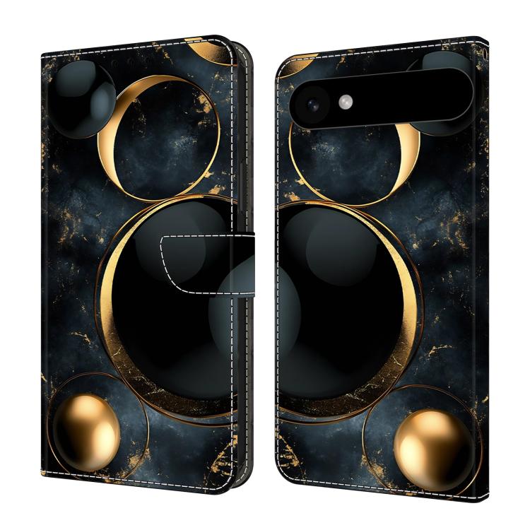 Capa de Telemóvel em Pele Vegana Pintada com Efeito Cristalino, Para iPhone Air, Para iPhone 16 Pro Max, Para iPhone 16 Pro, Para iPhone 16
