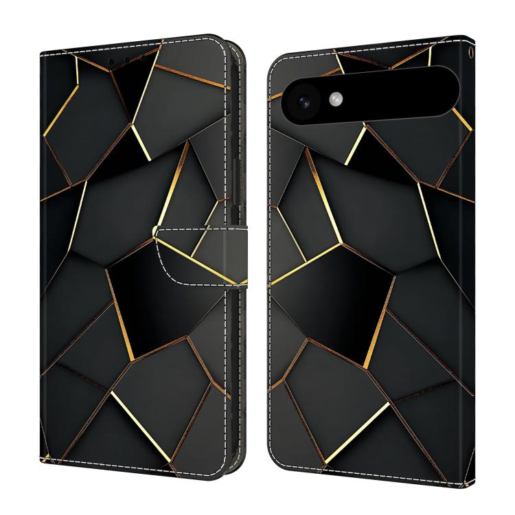 Capa de Telemóvel em Pele Vegana Pintada com Efeito Cristalino, Para iPhone Air, Para iPhone 16 Pro Max, Para iPhone 16 Pro, Para iPhone 16